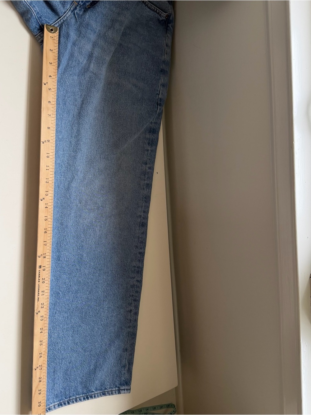 Agolde Fusion Jeans Wide Leg Low Slung Slouchy Blue Denim Cotton Size 29 - Picture 7 of 11